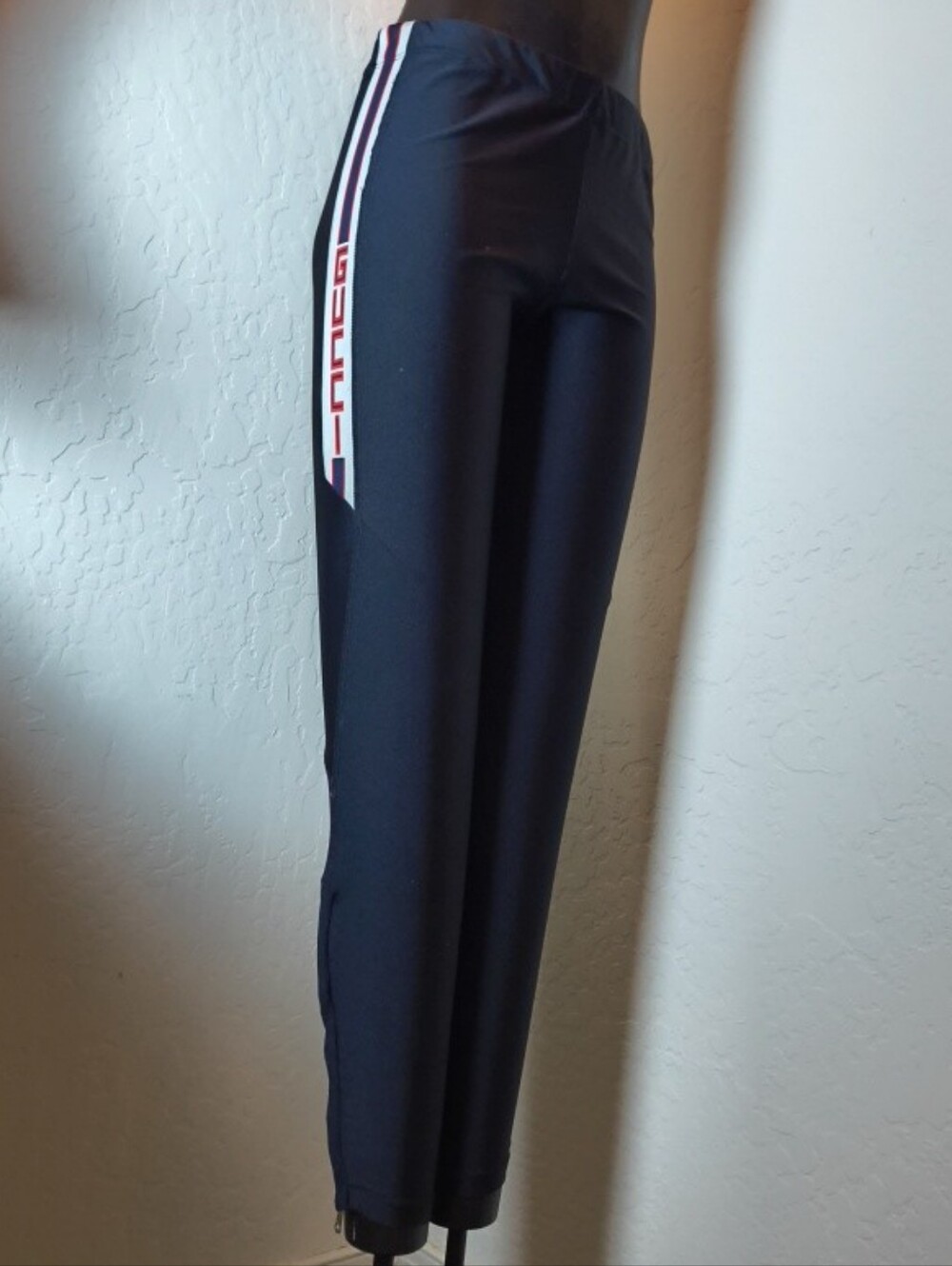 Gucci Sport Woven Logo Black Spandex Elastic Waist Stretchy Legging Pants Sz. XS - Picture 2 of 11